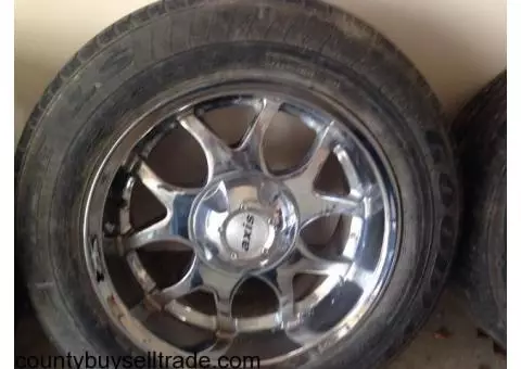 18" chrome wheels